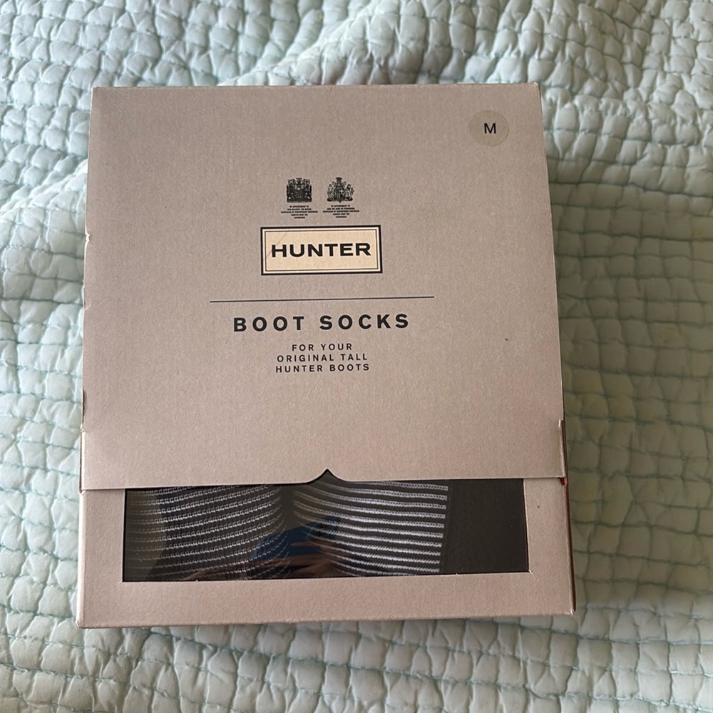 Hunter boot socks never been worn